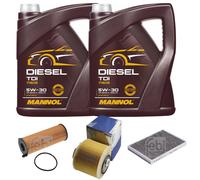 FEBI BILSTEIN Controllo Set 10L MANNOL Diesel TDI 5W-30 Per Audi A6 Allroad