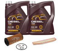 FEBI BILSTEIN Controllo Set 10L MANNOL Diesel TDI 5W-30 Per BMW X3 E83 3.0sd