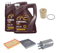 FEBI BILSTEIN Controllo Set 10L MANNOL Diesel TDI 5W-30 Per Jaguar XF _J05_