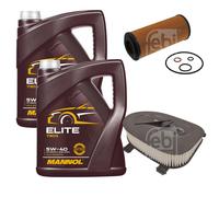 FEBI BILSTEIN Controllo Set 10L MANNOL Elite 5W-40 Per BMW X5 E70 XDRIVE30D