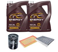 FEBI BILSTEIN Controllo Set 10L MANNOL Energy 5W-30 per Jaguar XJ R 4.2
