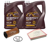 FEBI BILSTEIN Controllo Set 10L MANNOL Energy Combi LL 5W-30 per BMW 5er