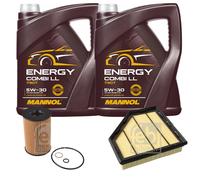 FEBI BILSTEIN Controllo set 10L MANNOL Energy Combi LL 5W-30 per BMW serie 5