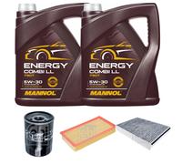 FEBI BILSTEIN Controllo Set 10L MANNOL Energy Combi LL 5W-30 Per Jaguar XJ