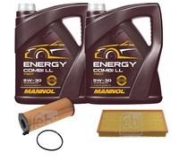 FEBI BILSTEIN Controllo set 10L MANNOL Energy Combi LL 5W-30 per VW Touareg