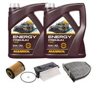FEBI BILSTEIN Controllo Set 10L MANNOL Energy Premium 5W-30 Per Mercedes E