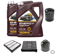 Febi BILSTEIN Controllo Set 10L mannol Energy Premium 5W-30 per Mitsubishi A L