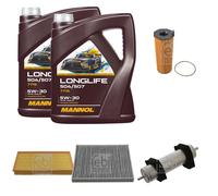 FEBI BILSTEIN Controllo set 10L MANNOL Longlife 504/507 5W-30 per Audi Q7