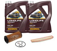 Febi BILSTEIN Controllo Set 10L mannol Longlife 504/507 5W-30 per BMW X3 E83