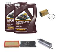 FEBI BILSTEIN Controllo Set 10L MANNOL LONGLIFE 504/507 5W-30 Per BMW X5 E53