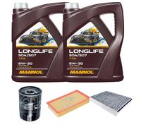 FEBI BILSTEIN Controllo Set 10L MANNOL LONGLIFE 504/507 5W-30 Per Jaguar XJ