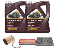 FEBI BILSTEIN Controllo set 10L MANNOL Longlife 504/507 5W-30 per Porsche