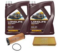 FEBI BILSTEIN Controllo set 10L MANNOL Longlife 504/507 5W-30 per VW Touareg