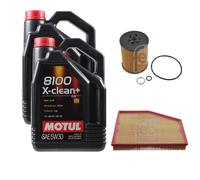FEBI BILSTEIN Controllo Set 10L Motul 8100 X-CLEAN+ 5W30 Per BMW 6er