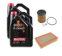 FEBI BILSTEIN Controllo Set 10L Motul 8100 X-Clean+ 5W30 Per BMW 7 Serie E65