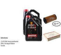 FEBI BILSTEIN Controllo set 10L Motul 8100 X-clean + 5W30 per Mercedes-Benz