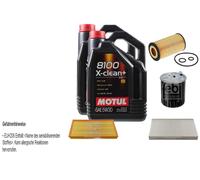 FEBI BILSTEIN Controllo set 10L Motul 8100 X-clean + 5W30 per Mercedes-Benz
