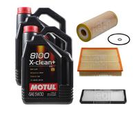 FEBI BILSTEIN Controllo Set 10L Motul 8100 X-Clean+ 5W30 Per VW LT 28-46 II