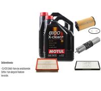 Febi BILSTEIN Controllo Set 10L Motul 8100 x-Pulire+5W30 per BMW 5er E34