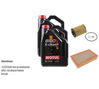 Febi BILSTEIN Controllo Set 10L Motul 8100 x-Pulire+5W30 per Per BMW 7er