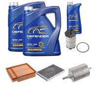 FEBI BILSTEIN Controllo Set 11L MANNOL Defender 10W-40 Per Audi A4 Cabriolet