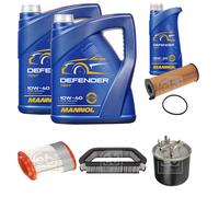 Febi BILSTEIN Controllo Set 11L mannol Defender 10W-40 per Audi A8 4E_3.0