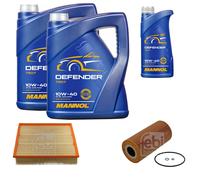 FEBI BILSTEIN Controllo Set 11L MANNOL Defender 10W-40 Per Mercedes-Benz
