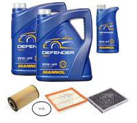FEBI BILSTEIN Controllo Set 11L MANNOL Defender 10W-40 Per Mercedes-Benz