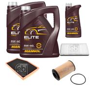 Febi BILSTEIN Controllo Set 11L mannol Elite 5W-40 per Porsche Boxster 986