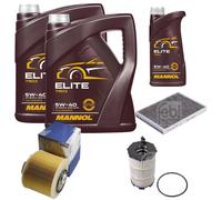 Febi BILSTEIN Controllo Set 11L mannol Elite Di 5W-40 per Audi A6 Allroad
