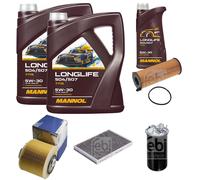 FEBI BILSTEIN Controllo Set 11L MANNOL LONGLIFE 504/507 5W-30 Per Audi A6