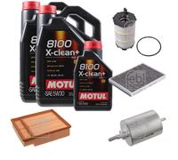 FEBI BILSTEIN Controllo Set 11L Motul 8100 X-Clean+ 5W30 Per Audi A4