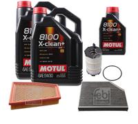 FEBI BILSTEIN Controllo Set 11L Motul 8100 X-Clean+ 5W30 Per Audi A5 8T3 RS5