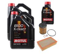 FEBI BILSTEIN Controllo Set 11L Motul 8100 X-Clean+ 5W30 Per BMW 7 Serie E65