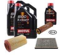 FEBI BILSTEIN Controllo Set 11L Motul 8100 X-Clean+ 5W30 Per Mercedes-Benz