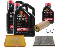 FEBI BILSTEIN Controllo Set 11L Motul 8100 X-Clean+ 5W30 Per VW Crafter