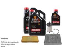 Febi BILSTEIN Controllo Set 11L Motul 8100 x-Pulire+5W30 per Audi Q7 4LB 4.2