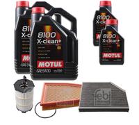 FEBI BILSTEIN Controllo Set 12L Motul 8100 X-Clean+ 5W30 Per Audi A5 8T3 RS5