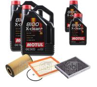 FEBI BILSTEIN Controllo Set 12L Motul 8100 X-Clean+ 5W30 Per Mercedes-Benz