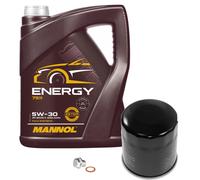 FEBI BILSTEIN Controllo Set 5 L MANNOL 5W-30 per KIA Picanto 1.1 1.0 1.2 Rio