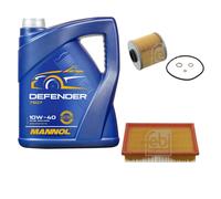 FEBI BILSTEIN Controllo Set 5 L MANNOL Defender 10W-40 per BMW 3er Cabriolet