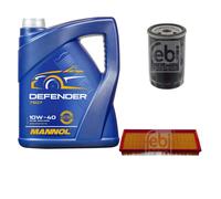 FEBI BILSTEIN Controllo Set 5 L MANNOL Defender 10W-40 per VW Golf II 19E