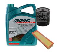 FEBI BILSTEIN Controllo Set 5L ADDINOL GIGA LIGHT MV 0530 LL Per Peugeot 206