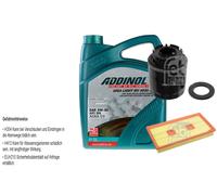 FEBI BILSTEIN Controllo set 5L ADDINOL GIGALUCE MV 0530 LL per VW Golf V