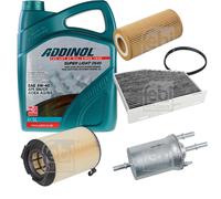 FEBI BILSTEIN Controllo Set 5L ADDINOL SUPER LIGHT 0540 Per VW EOS 2.0 FSI