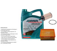 FEBI BILSTEIN Controllo set 5L ADDINOL SUPER LUCE 0540 per Peugeot 206 CC