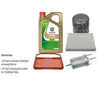 FEBI BILSTEIN Controllo set 5L Castrol EDGE Titanio FST 5W-30 LL per VW Polo