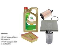 FEBI BILSTEIN Controllo set 5L Castrol EDGE Titanio FST 5W-30 LL per VW Polo