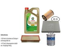 Febi BILSTEIN Controllo Set 5L castrol edge Titanio FST 5W-30 Metallo per Audi