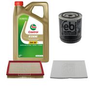 FEBI BILSTEIN Controllo Set 5L Castrol EDGE Titanium FST 5W-30 LL Per Audi A6